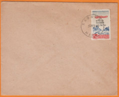 Entraide Française +98F50 Sur 1F50 Rouge Y.et.T.56  SEUL Sur Lettre Non écrite  De RABAT R.P. Le 25 Fév 45 - Airmail