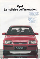 Dépliant Gamme Opel 1985/86, Kadett, Corsa, Ascona, Rekord, Senatort, Monza, Monta GSI - Advertising