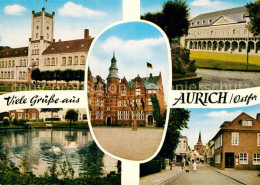 73310264 Aurich Ostfriesland Schloss Regierung Marstall Behoerdenhaus Schwanente - Aurich