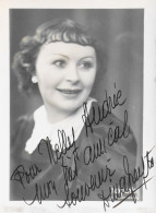 Photos - Originales > Belle Inconnue - Autographe Dédicacée à NELLY ANDREE - TBE - Célébrités