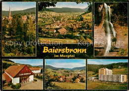 73310224 Baiersbronn Schwarzwald Panorama Luftkurort Wasserfall Kurklinik Baiers - Baiersbronn