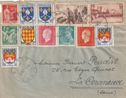 1 L à 25.00fr Du 28/07/1959 Avec 12 Timbres D'usage Courant En Emploi Tardif....EXCEPTIONNEL...à Voir - Sonstige & Ohne Zuordnung