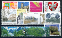 RC 27627 FRANCE 2008 LOT DE TIMBRES EN EURO VENDU A LA FACIALE = 6,65€ NEUFS ** MNH TB - Ongebruikt