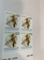Philippines Stamp MNH Specimen Birds Block - Filipinas