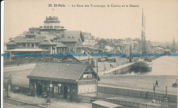 R030324 St. Malo. La Gare Des Tramways Le Casino Et Le Bassin. B. Hopkins - Mondo