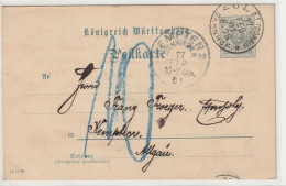 Königreich Württemberg, Ulm - Postal  Stationery