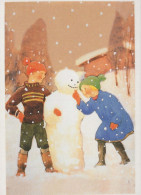 CHILDREN CHILDREN Scene S Landscapes Vintage Postcard CPSM #PBU502.GB - Scènes & Paysages