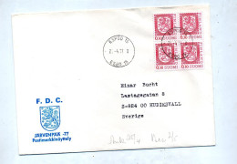 Lettre Cachet Espoo Lion - Storia Postale