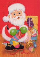 SANTA CLAUS Happy New Year Christmas Vintage Postcard CPSM #PAU362.GB - Santa Claus