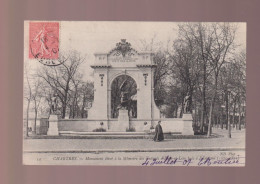 CPA - 28 - Chartres - Monument élevé à La Mémoire Des Enfants D'Eure-et-Loir Tués à L'Ennemi - Animée - 1907 - Chartres