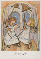 ANGEL Happy New Year Christmas Vintage Postcard CPSM #PAS722.GB - Angels