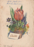 FLOWERS Vintage Postcard CPSM #PAS358.GB - Bloemen