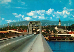 73310031 Deggendorf Donau Donaubruecke Mit Blick Auf Bayerischen Wald Deggendorf - Deggendorf