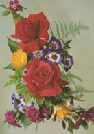 FLOWERS Vintage Postcard CPSM #PAS118.GB - Flores