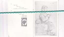 Denise Pilaet-Peeters, Stekene 1911, Sint-Niklaas 1987. Foto Tekening - Obituary Notices