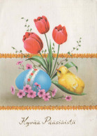 PASCUA POLLO HUEVO Vintage Tarjeta Postal CPSM #PBP010.ES - Easter