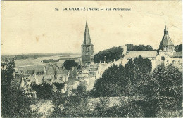 Carte Postale La Charité Vue Panoramique Circulé 1929 - La Charité Sur Loire