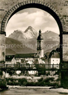 73309980 Traunstein Oberbayern Durchblick Zur Kirche Alpen Traunstein Oberbayern - Traunstein