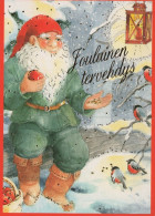 PAPÁ NOEL NAVIDAD Fiesta Vintage Tarjeta Postal CPSM #PAK599.ES - Santa Claus