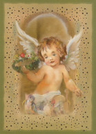 ÁNGEL NAVIDAD Vintage Tarjeta Postal CPSM #PAJ165.ES - Angels
