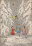 ÁNGEL NAVIDAD Vintage Tarjeta Postal CPSM #PAH219.ES - Angels