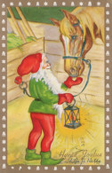 PÈRE NOËL Bonne Année Noël Vintage Carte Postale CPSMPF #PKG369.FR - Santa Claus