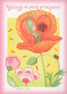 FLEURS Vintage Carte Postale CPSM #PBZ831.FR - Flores