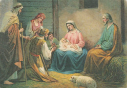 Vierge Marie Madone Bébé JÉSUS Noël Religion Vintage Carte Postale CPSM #PBP890.FR - Virgen Maria Y Las Madonnas
