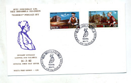 Lettre Fdc 1982 Batiment - Malte