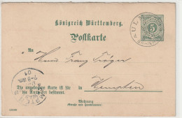 Königreich Württemberg, Ulm - Enteros Postales