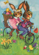 PÂQUES LAPIN Vintage Carte Postale CPSM #PBO507.FR - Easter