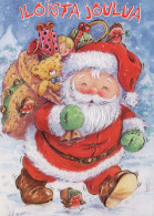 PÈRE NOËL Bonne Année Noël Vintage Carte Postale CPSM #PBL523.FR - Santa Claus