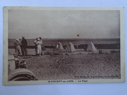 CPA 85 Vendée - Saint Vincent Sur Jard - La Plage - Autres & Non Classés