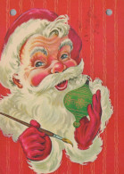 PÈRE NOËL Bonne Année Noël Vintage Carte Postale CPSM #PBL391.FR - Santa Claus