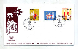 Lettre Fdc 1981 Noel - Malte