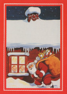 PÈRE NOËL NOËL Fêtes Voeux Vintage Carte Postale CPSM #PAK255.FR - Santa Claus