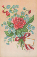 FLOWERS Vintage Ansichtskarte Postkarte CPSMPF #PKG006.DE - Fiori