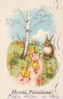 OSTERN EI KANINCHEN Vintage Ansichtskarte Postkarte CPA #PKE204.DE - Pascua