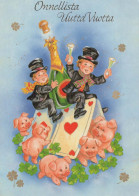 PIGS Tier Vintage Ansichtskarte Postkarte CPSM #PBR771.DE - Pigs