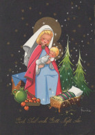 Jungfrau Maria Madonna Jesuskind Weihnachten Religion Vintage Ansichtskarte Postkarte CPSM #PBP953.DE - Vergine Maria E Madonne