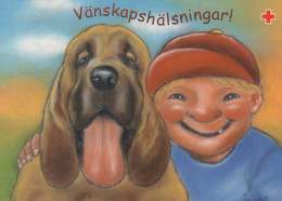 HUND Tier Vintage Ansichtskarte Postkarte CPSM #PBQ677.DE - Hunde