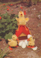 OSTERN HUHN EI Vintage Ansichtskarte Postkarte CPSM #PBO634.DE - Pascua