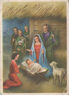 Jungfrau Maria Madonna Jesuskind Weihnachten Religion Vintage Ansichtskarte Postkarte CPSM #PBB863.DE - Vierge Marie & Madones