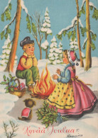 Neujahr Weihnachten KINDER Vintage Ansichtskarte Postkarte CPSM #PAY920.DE - Año Nuevo