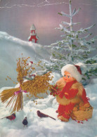 Neujahr Weihnachten GNOME Vintage Ansichtskarte Postkarte CPSM #PAY533.DE - Año Nuevo