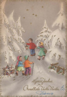 Neujahr Weihnachten KINDER Vintage Ansichtskarte Postkarte CPSM #PAY021.DE - Año Nuevo