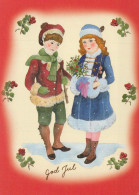 Neujahr Weihnachten KINDER Vintage Ansichtskarte Postkarte CPSM #PAW510.DE - Año Nuevo