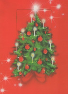 Neujahr Weihnachten KERZE Vintage Ansichtskarte Postkarte CPSM #PAV168.DE - Año Nuevo