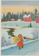 Neujahr Weihnachten KINDER Vintage Ansichtskarte Postkarte CPSM #PAS854.DE - Nieuwjaar