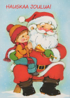 WEIHNACHTSMANN SANTA CLAUS KINDER WEIHNACHTSFERIEN Vintage Postkarte CPSM #PAK257.DE - Santa Claus